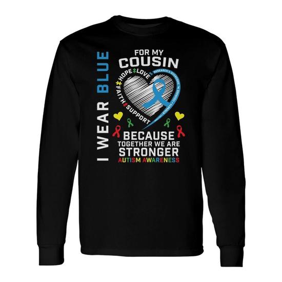 I Wear A Puzzle For My Cousin - Autism Awareness Shirt I Wear A Puzzle For My Cousin - Autism Awareness Shirt