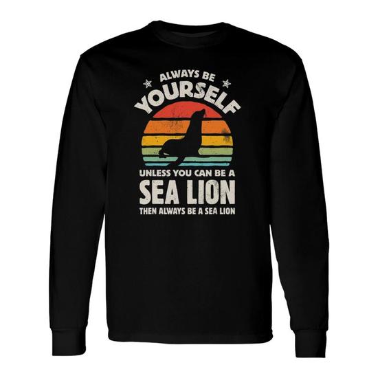 Sea Lion T-Shirt, Vintage Retro Style T-Shirt