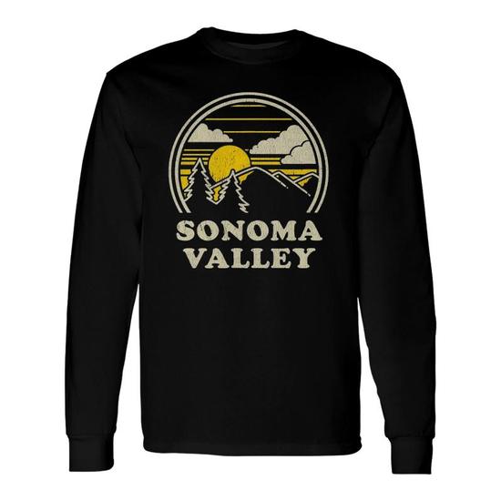  Sonoma Valley California CA T Shirt Vintage Hiking