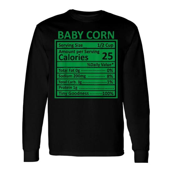 Thanksgiving Corn Nutritional Facts T-Shirt