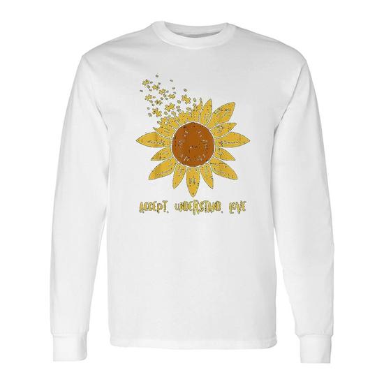 Accept Understand Love Autism Awareness Sunflower T-Shirt Accept Understand Love Autism Awareness Sunflower T-Shirt