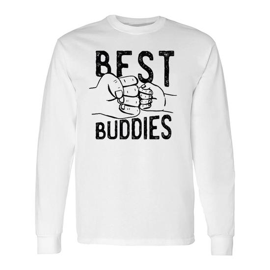  BEST BUDDIES Fist Bump Fun Matching Buddy Meme Dad T-Shirt :  Clothing, Shoes & Jewelry