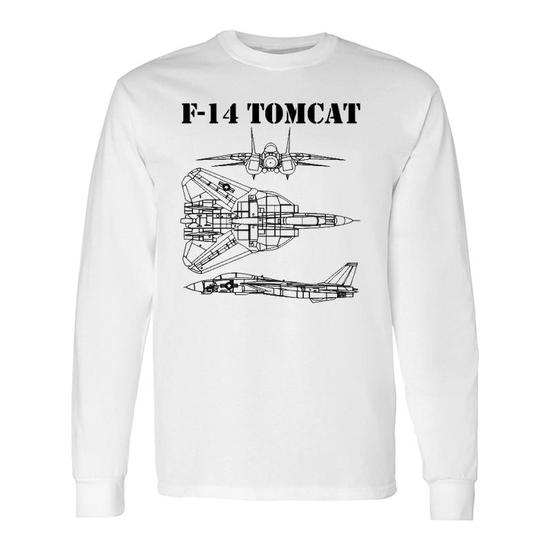 Vintage White F14 Tomcat Airplane Schematic F-14 Jet T-Shirt Vintage White F14 Tomcat Airplane Schematic F-14 Jet T-Shirt