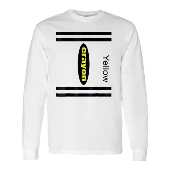 Yellow Crayon Box Halloween Costume Matching Couple Group T-Shirt Yellow Crayon Box Halloween Costume Matching Couple Group T-Shirt