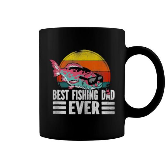 Fishing Dad Father Retro Vintage Coffee Mug