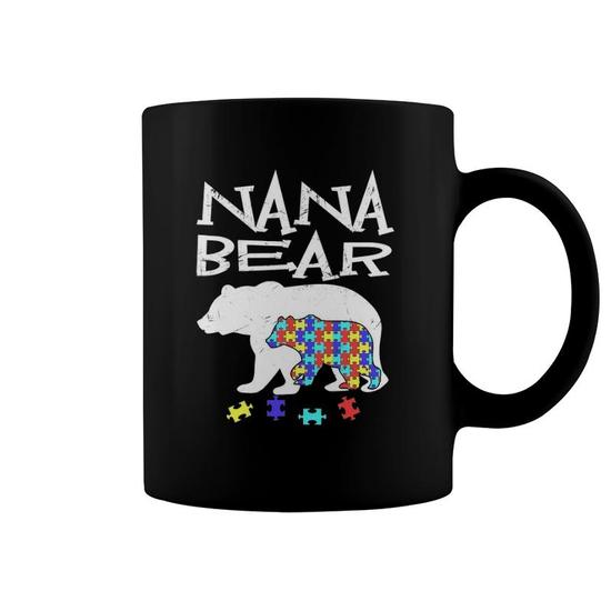 Nana Bear Autism Awareness T-Shirt Autism Mom Mommy Tee Nana Bear Autism Awareness T-Shirt Autism Mom Mommy Tee