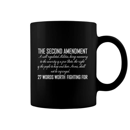 The Second Amendment Words Coffee Mug | Mazezy