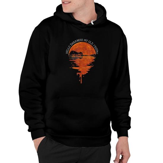 Hello Darkness My Old Friend Hippie Sunset Hoodie Thegiftio UK