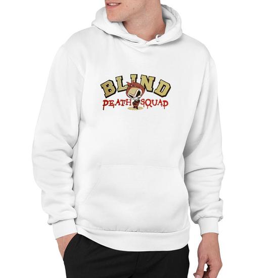 Blind Death Squad Vintage Blind Skateboards Reaper Hoodie Mazezy