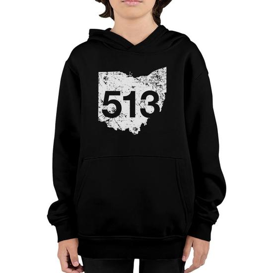 Cincinnati Fairfield Mason Area Code 513 Ohio Gift Youth Hoodie