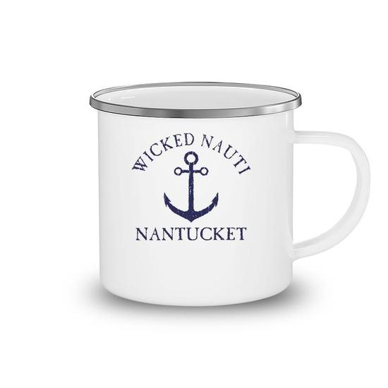 Wicked Nauti Cape Cod Funny Nautical Distressed T-Shirt Wicked Nauti Cape Cod Funny Nautical Distressed T-Shirt