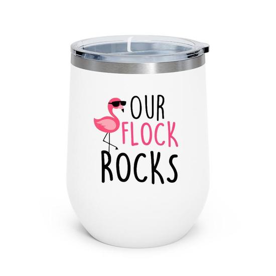 Our Flock Rocks Flamingo Mother's Day, Christmas Gift Idea Tank Top Our Flock Rocks Flamingo Mother's Day, Christmas Gift Idea Tank Top