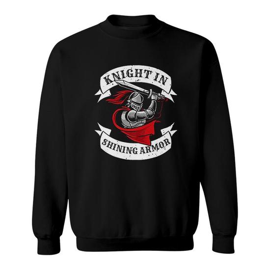 Knight In Shining Armor Templar Knight Sweatshirt Mazezy