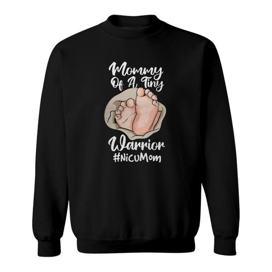 Womens Preemie Mommy Baby Footprint Gender Neutral Shirt