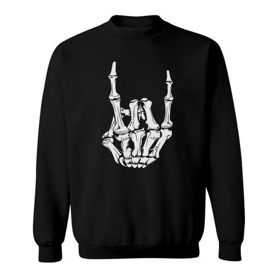 Trendy Halloween Skeleton Rocker Graphic Costume T Shirt Trendy Halloween Skeleton Rocker Graphic Costume T Shirt
