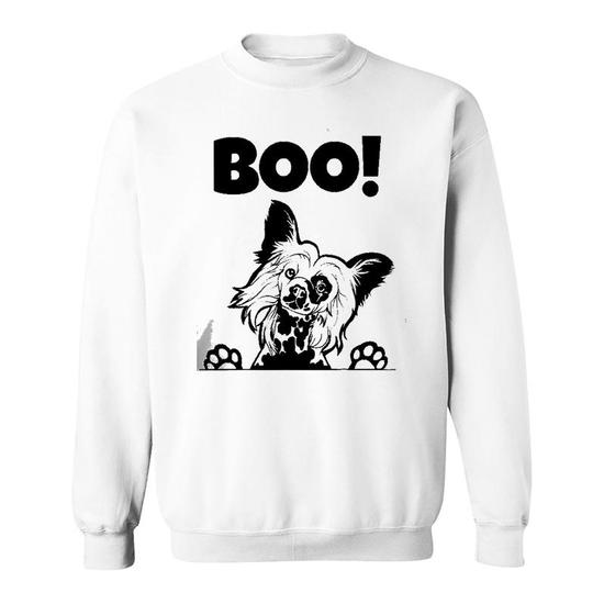 Puppy chinese print hot sale round neck sweatshirt