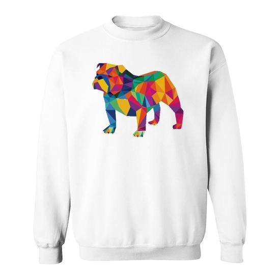 English Bulldog Geo Fractal T-Shirt