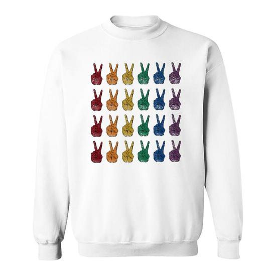 Victory Sign Peace Symbol T-Shirt For Men & Women Victory Sign Peace Symbol T-Shirt For Men & Women