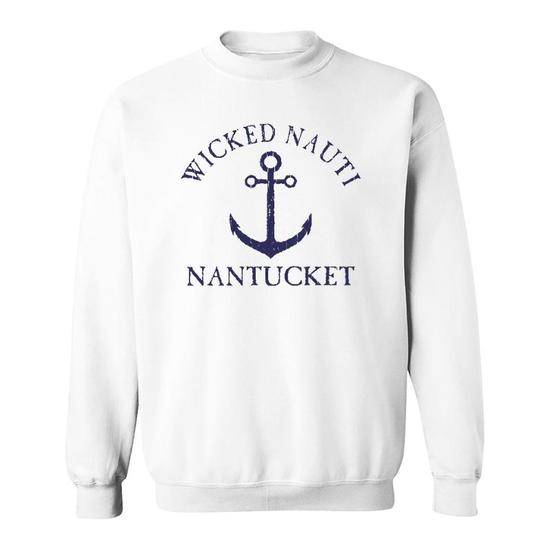 Wicked Nauti Cape Cod Funny Nautical Distressed T-Shirt Wicked Nauti Cape Cod Funny Nautical Distressed T-Shirt