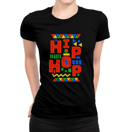 80'S Hip Hop Party Vibes Dashiki Pattern Costume T-Shirt