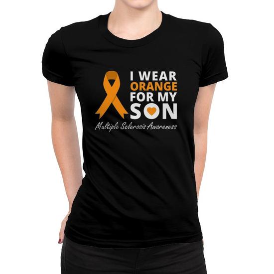 I Wear Orange For My Son T Shirt Ms Awareness Ribbon I Wear Orange For My Son T Shirt Ms Awareness Ribbon