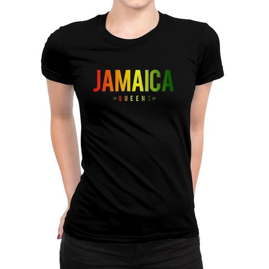 Jamaica Queens - Caribbean Nyc Black Pride Crown T-Shirt
