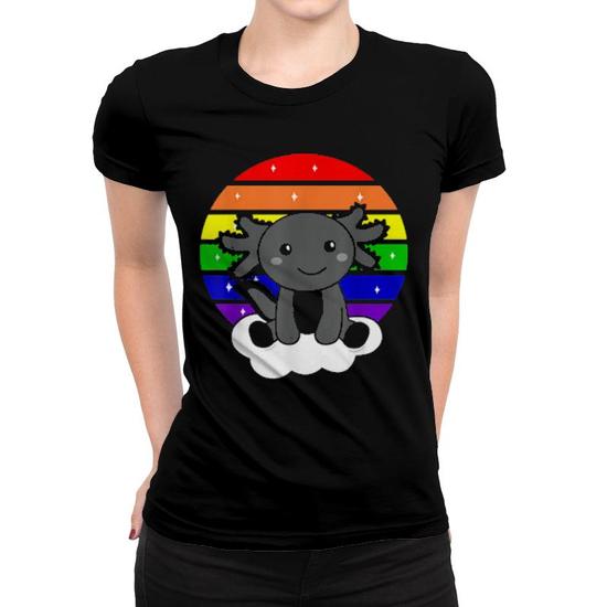 Rainbow Sweet Axolotl Women's T-Shirt