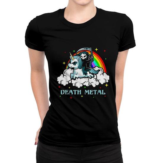 Unicorn Death Metal Rocker Go To Hell Shirt