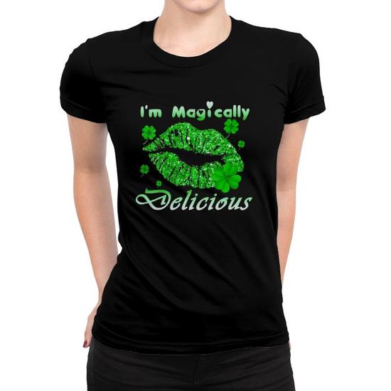 Womens I'm Magically Delicious Shirt- St. Patrick Day T-Shirt