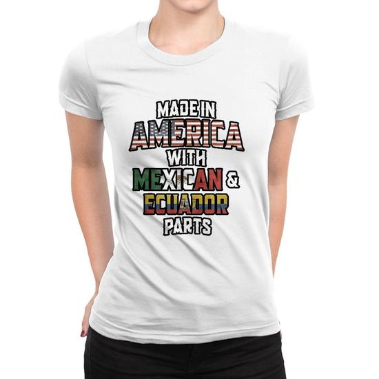 Ecuadorian Plus Mexican Mix Flag Heritage Gift T-Shirt Ecuadorian Plus Mexican Mix Flag Heritage Gift T-Shirt