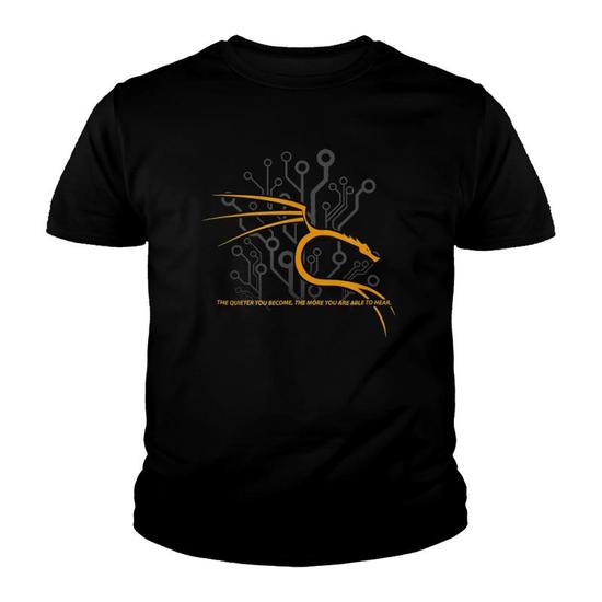 Backtrack Kali Linux T-Shirt With Dragon And Tagline Backtrack Kali Linux T-Shirt With Dragon And Tagline