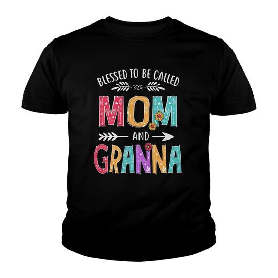 Blessed To Be Called Nana T-Shirt Funny Grandma Gigi Titi