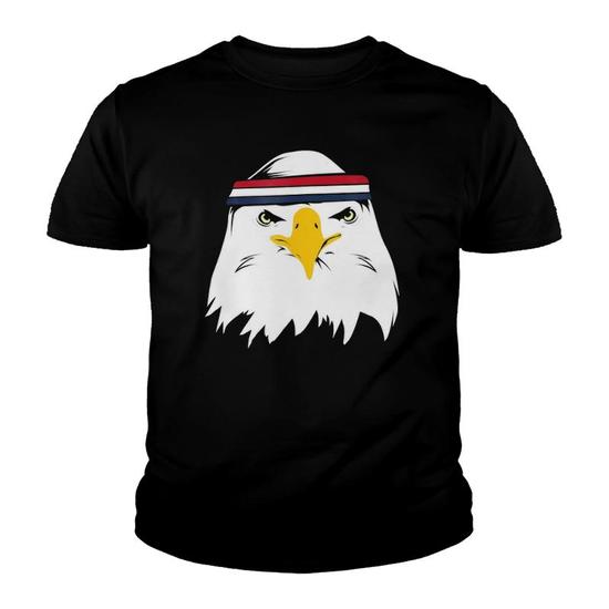 Eagle Usa Headband T-Shirt Patriotic American