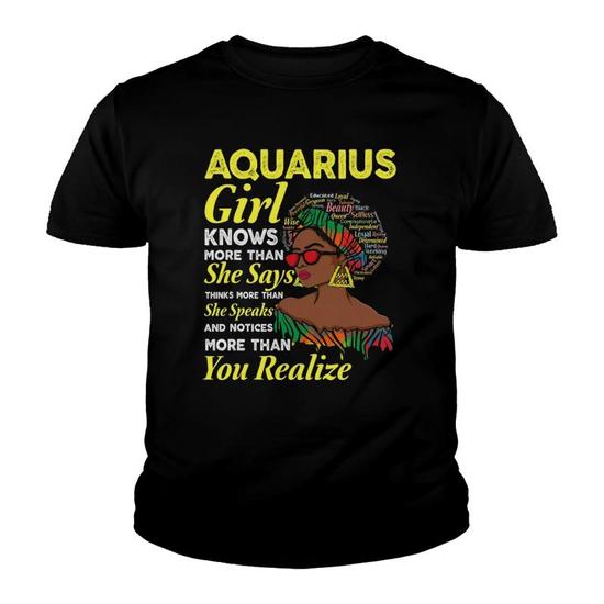 January Girl Knows More Than She Says Shirt Black Queens January Girl Knows More Than She Says Shirt Black Queens