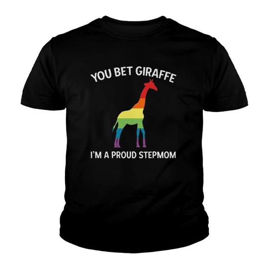 Proud Mom Gay Lesbian Sun Daughter Lgtbq Trans Pride Giraffe T-Shirt Proud Mom Gay Lesbian Sun Daughter Lgtbq Trans Pride Giraffe T-Shirt
