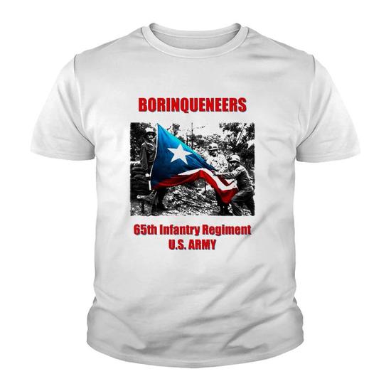 Borinqueneers 65th Infantry Regiment Puerto Rico Youth T-Shirt