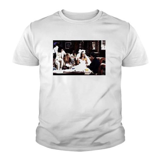 Friends Rachel Wedding Dress Portrait Youth T-shirt | Mazezy DE