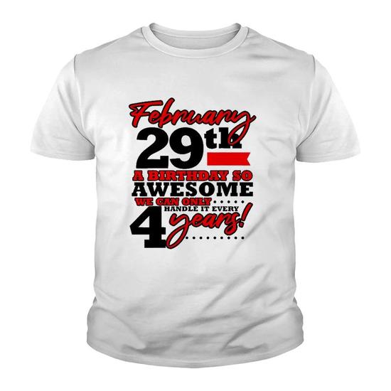 Leap Your Birthday Girl Funny Leap Year Frog Gift Design T-Shirt