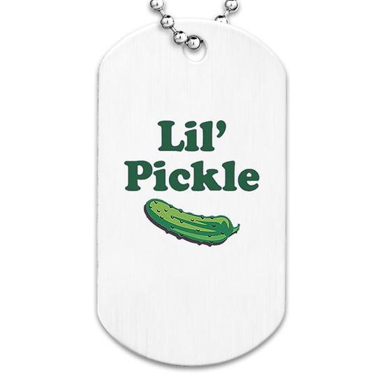 Pickle shop dog tag