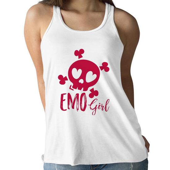 Emo Girl Pink Skull Emo Goth Music Emotional Skull Humor Women