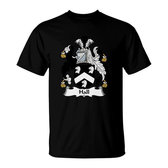 Hall Family Crest Coat of Arms T-Shirt