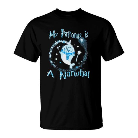 My Patronus Is A Narwhal T-Shirt Narwhal Lovers My Patronus Is A Narwhal T-Shirt Narwhal Lovers