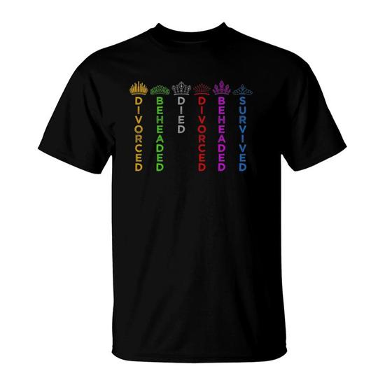 Six Queens Crowns Six the Musical Colors T-Shirt