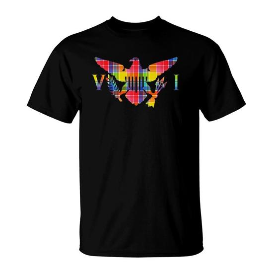 Virgin Islands Madras VI Flag T-Shirt