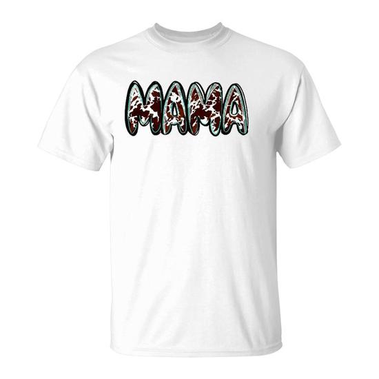 Women Mama - Cow Print Mama T-Shirt