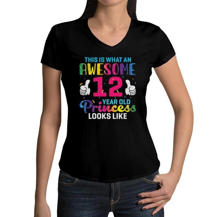 12 Year Old Princess Birthday Quote 12Th B-Day Kids Graphic Women T-shirt |  Mazezy