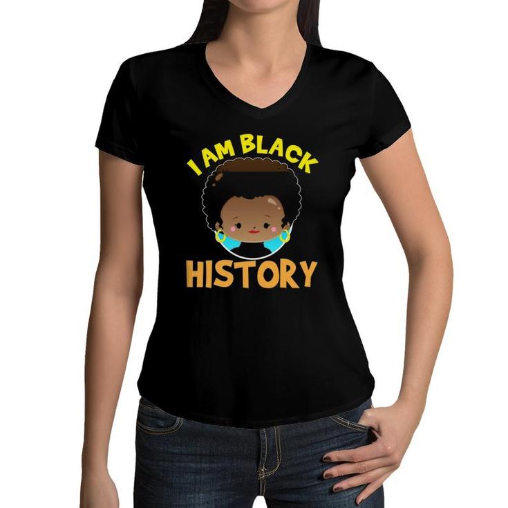 Black History Month For Women Kids Girl Gifts Women V-Neck T-Shirt