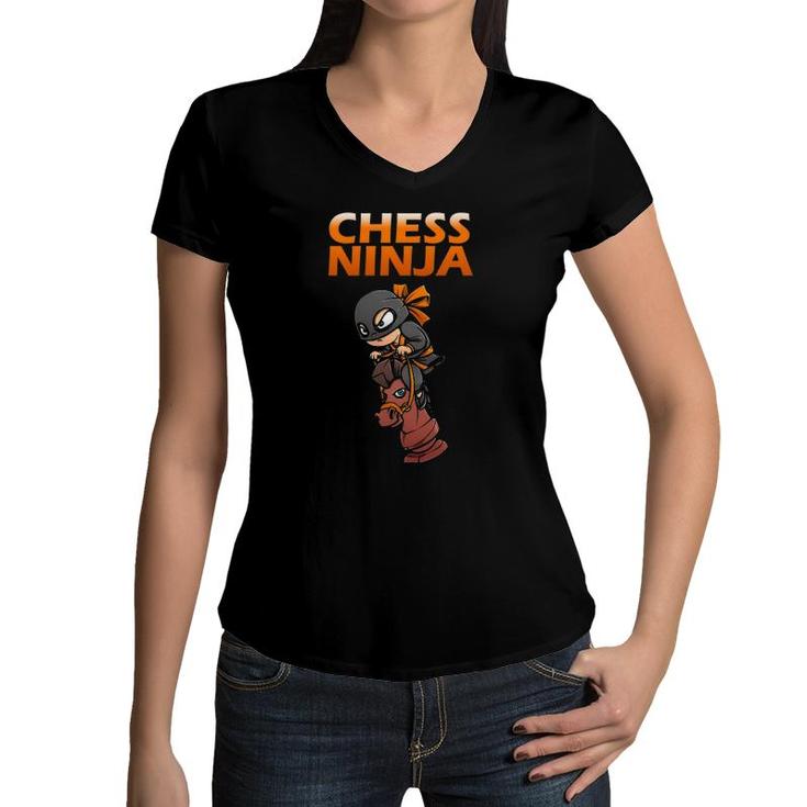 Funny Chess Gift For Kids Boys Girls Cool Chess Lover Player Women V-Neck T-Shirt