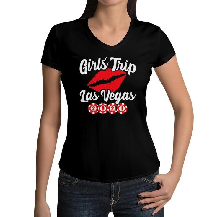 Party In Las Vegas - Vegas Girls Trip - Girls Trip 2021 Ver2 Women V-Neck T-Shirt
