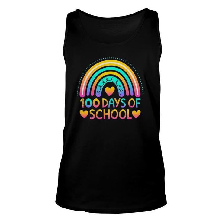 100 Days Of School Teacher Rainbow Unisex Tank Top